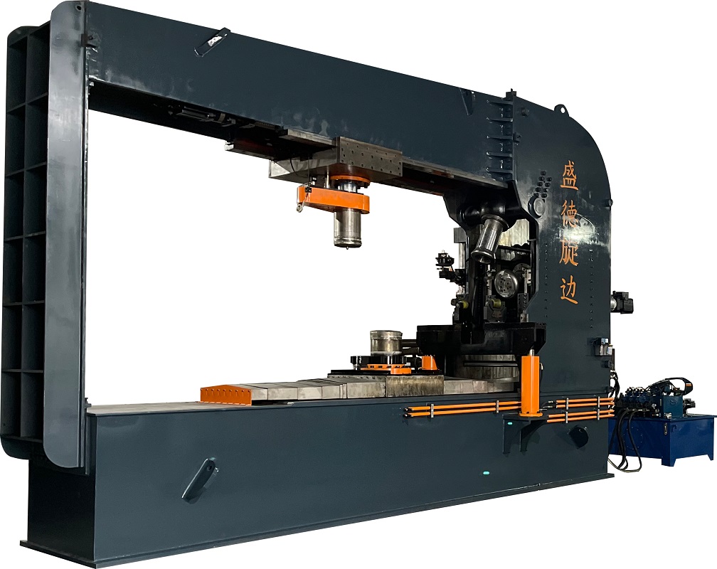 4米大直徑(jing)封頭旋邊(bian)機 數控自(zì)動旋壓機(ji)